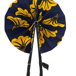 Evantail fleur de mariage bleu